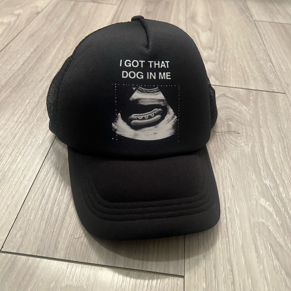 Spencer's - NWOT! Black Graphic Trucker Hat